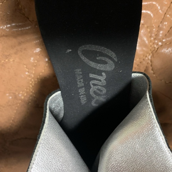 Onex Elegant Black Wedge Heel with Crystal Accents - Picture 3 of 11